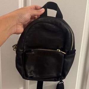 STATE Black Backpack with Gold Details